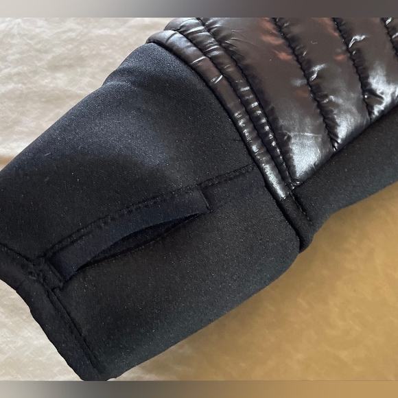 NWT Stunning Michael Kors Black MK Puffer Coat Plush Fur Designer Jacket S - 3X - Picture 6 of 14